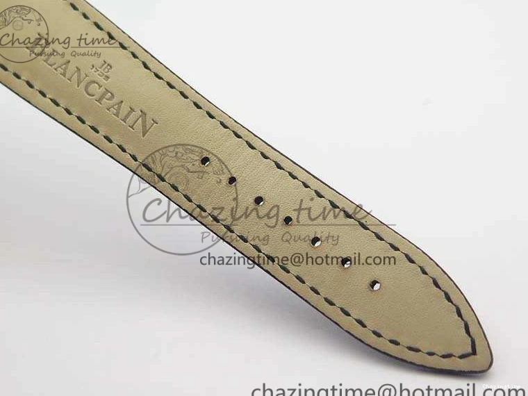 0519 Villeret 6651 SS ZF 1:1 Best Edition White Dial On Black Leather Strap A Practical 8098